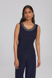 Joseph Ribkoff Chiffon and Silky Knit Two-Piece Top Jr241743