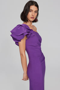 Joseph Ribkoff Lux Twill One-Shoulder Sheath Dress Jr241755