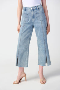 Joseph Ribkoff Culotte Jeans With Embellished Front Seam Jr241903