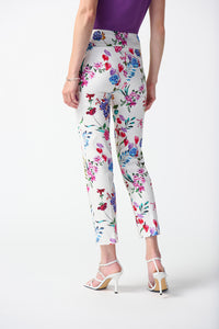 Joseph Ribkoff Millennium Floral Print Cropped Pull-On Pant Jr242007