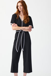 Joseph Ribkoff Scuba Crepe Belted Jumpsuit Jr242082