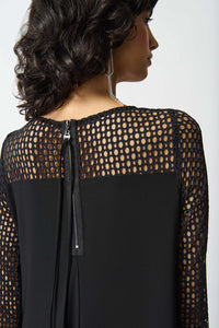 Joseph Ribkoff Silky knit and Seersucker Handkerchief Dress Jr242117