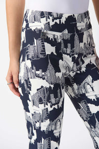 Joseph Ribkoff Millennium Scenery Print Cropped Pants Jr242212