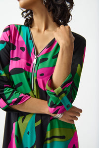 Joseph Ribkoff Silky Knit Tropical Print Tunic Jr242232