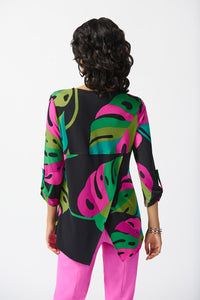 Joseph Ribkoff Silky Knit Tropical Print Tunic Jr242232