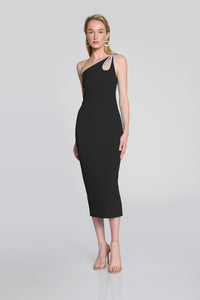 Joseph Ribkoff Scube Crepe One-Shoulder Sheath Dress Jr242708