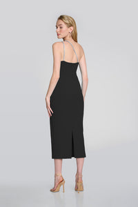 Joseph Ribkoff Scube Crepe One-Shoulder Sheath Dress Jr242708