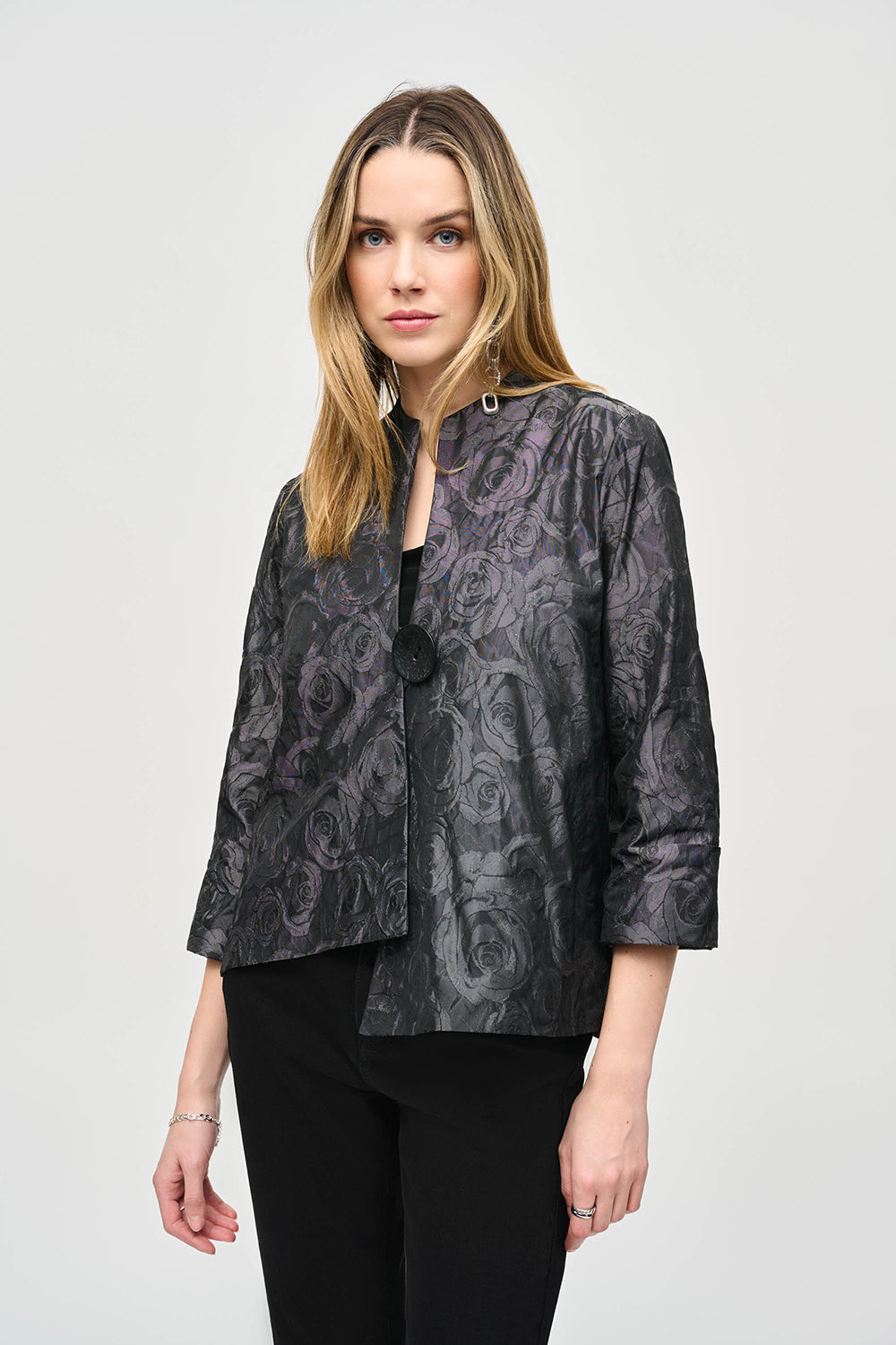 Joseph Ribkoff Memory Floral Print Swing Jacket Jr243327