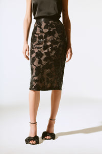 Joseph Ribkoff Novelty Sequins Pull-On Skirt Jr243710