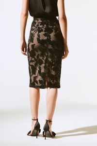 Joseph Ribkoff Novelty Sequins Pull-On Skirt Jr243710