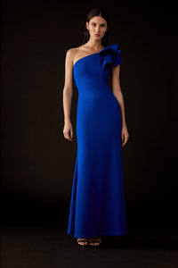 Joseph Ribkoff Scuba Crepe One-Shoulder Gown Jr243746