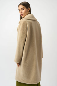 Joseph Ribkoff Faux Fur Straight Coat Jr243902F25