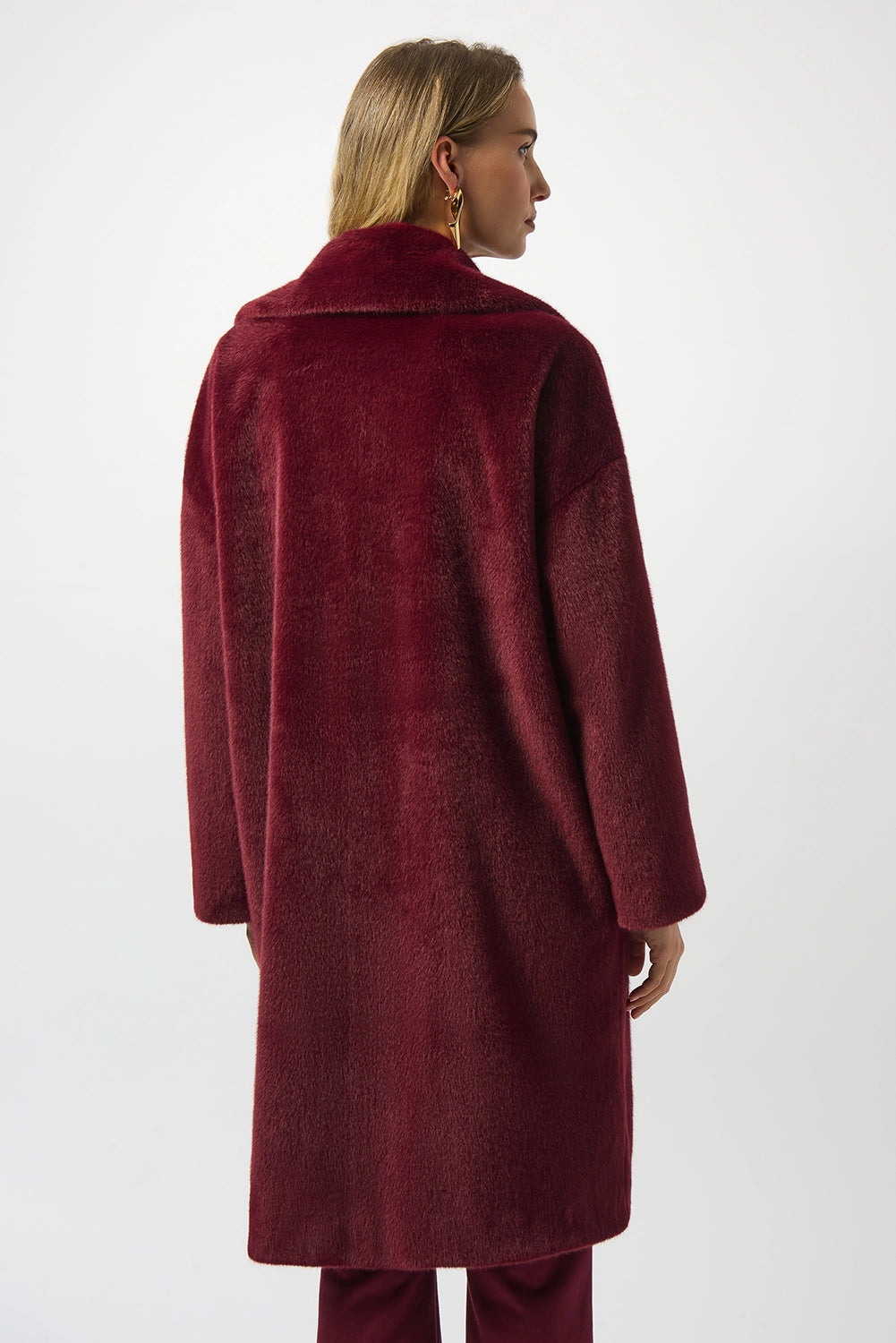 Joseph Ribkoff Faux Fur Straight Coat Jr243902F25