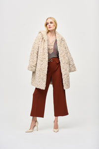 Joseph Ribkoff Reversible Faux Fur Coat Jr243903