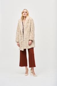 Joseph Ribkoff Reversible Faux Fur Coat Jr243903