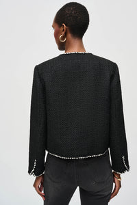 Joseph Ribkoff Bouclé Jacket With Contrast Trim Jr243911