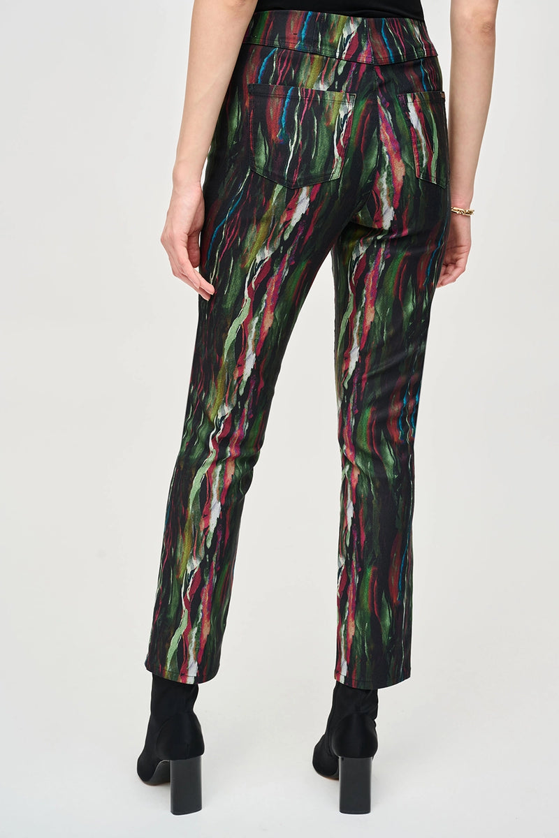 Joseph Ribkoff Abstract Print Classic Slim Pull-On Pants Jr243916