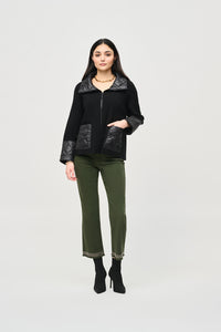 Joseph Ribkoff Sweater Knit Zipped Jacket Jr243933