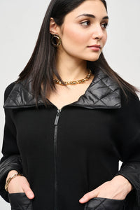 Joseph Ribkoff Sweater Knit Zipped Jacket Jr243933