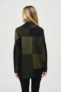 Joseph Ribkoff Color-Block Jacquard Knit Pullover Jr243944