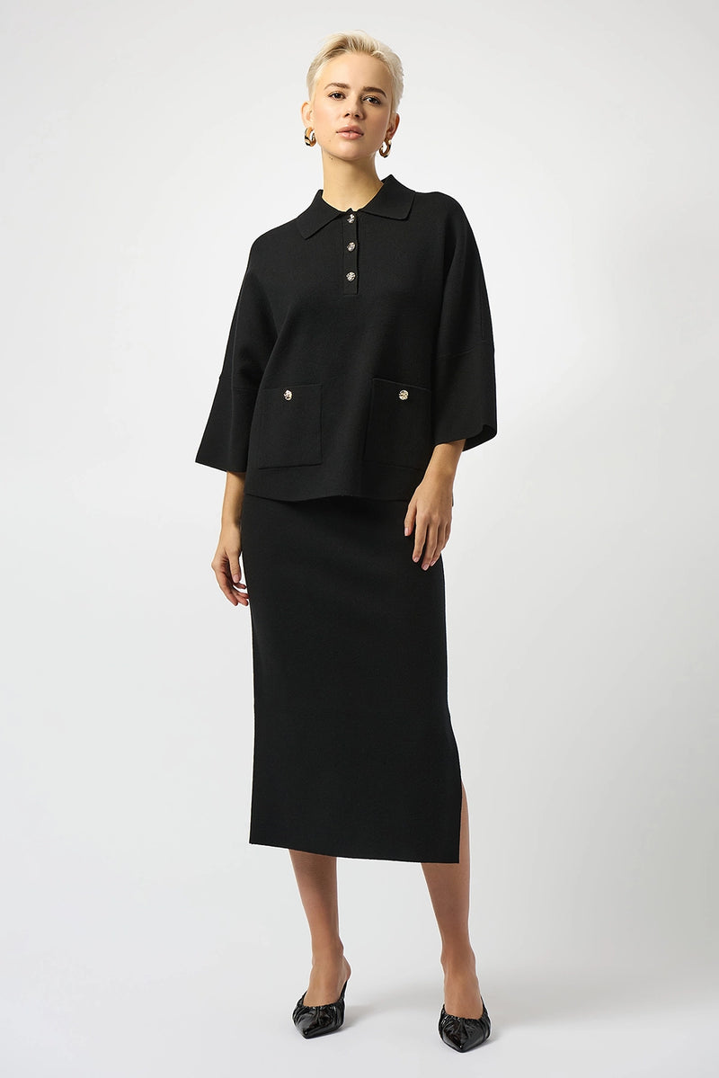 Joseph Ribkoff Sweater Knit Midi Skirt Jr243967F25