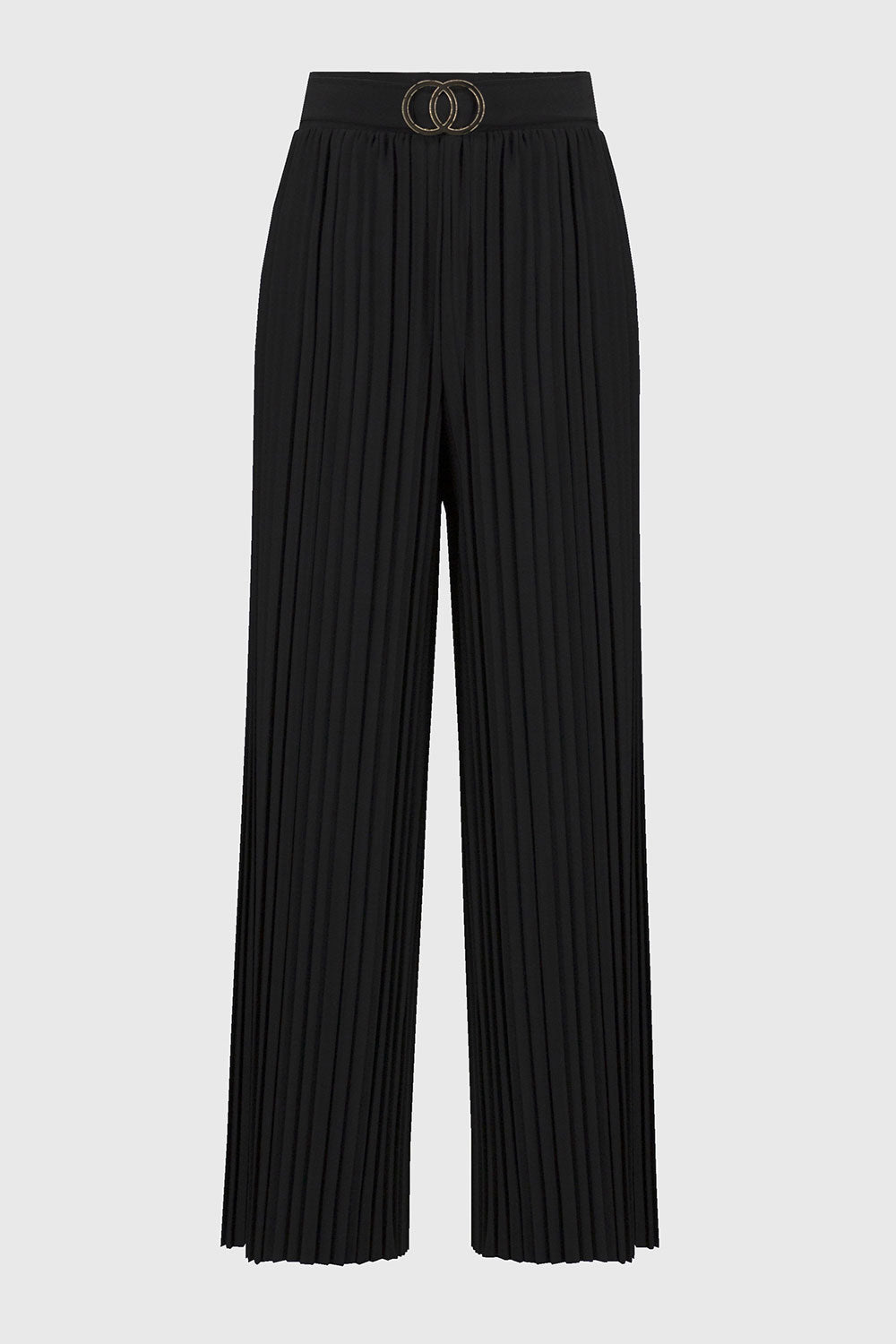 Joseph Ribkoff Pleated Silky Knit Wide-Leg Pants Jr244169