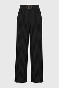 Joseph Ribkoff Pleated Silky Knit Wide-Leg Pants Jr244169