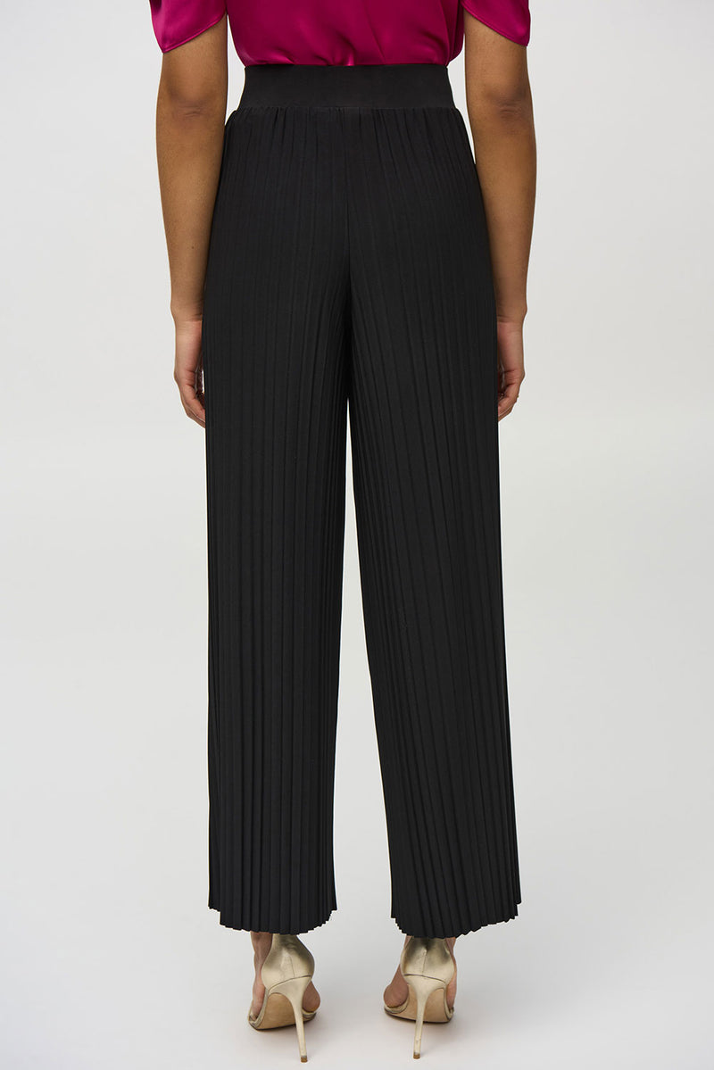 Joseph Ribkoff Pleated Silky Knit Wide-Leg Pants Jr244169