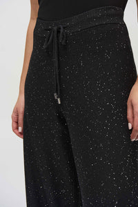 Joseph Ribkoff Sequined Sweater Knit Culotte Pants Jr244922