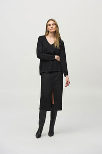 Joseph Ribkoff Sweater Knit V-Neck Pullover Jr244923