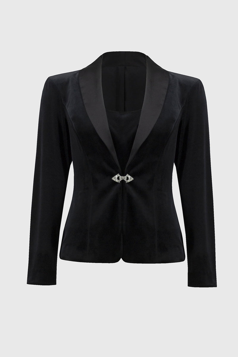 Joseph Ribkoff Velvet Blazer And Cami Set Jr244926