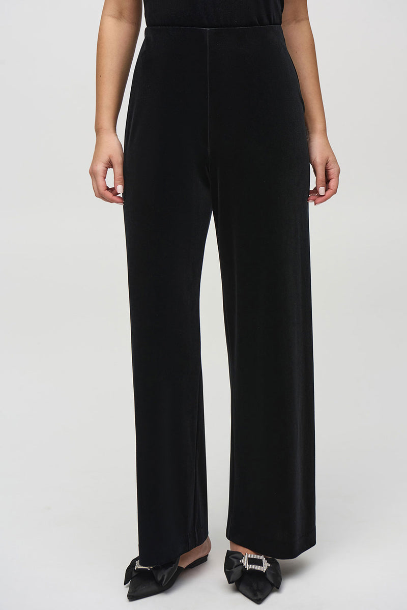 Josepg Ribkoff Velvet Wide-Leg Pants Jr244927