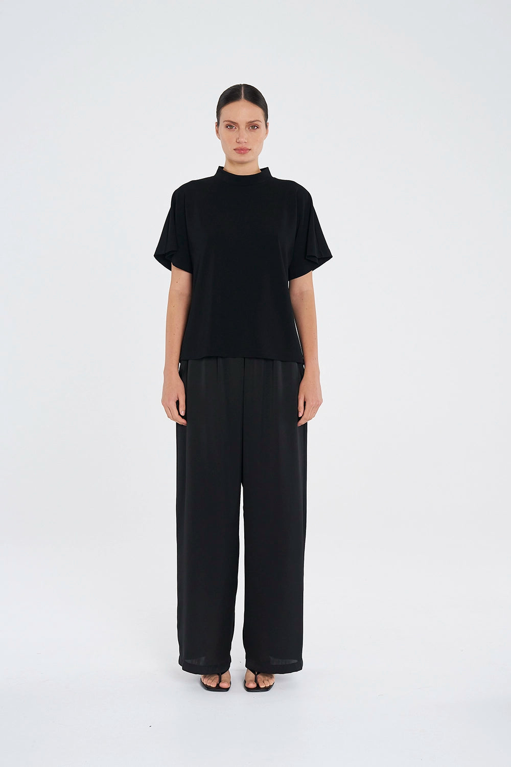 Mela Purdie Flute Shell in Black F007 8922