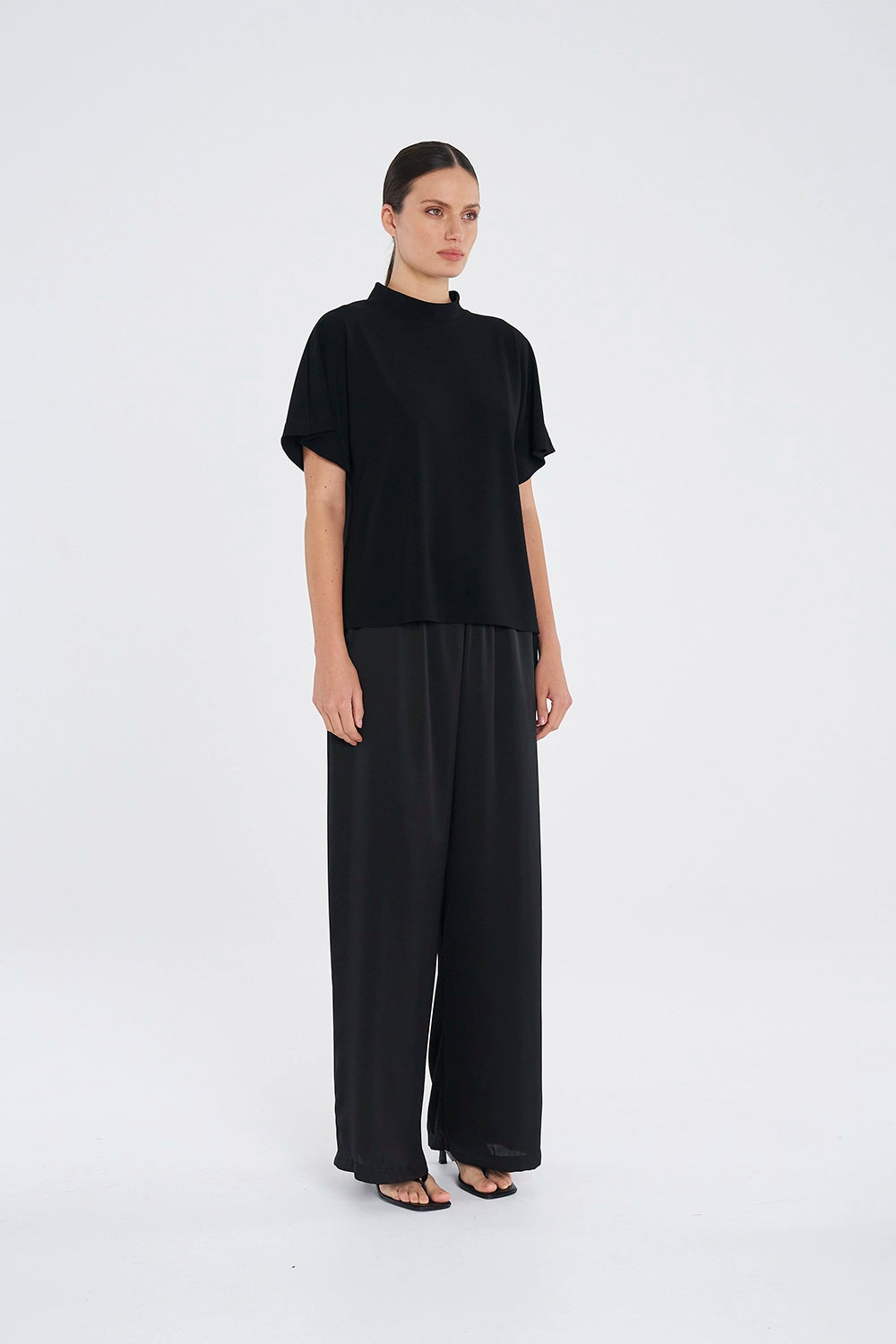 Mela Purdie Flute Shell in Black F007 8922