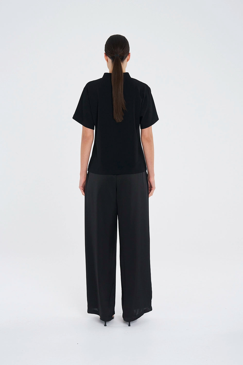 Mela Purdie Flute Shell in Black F007 8922