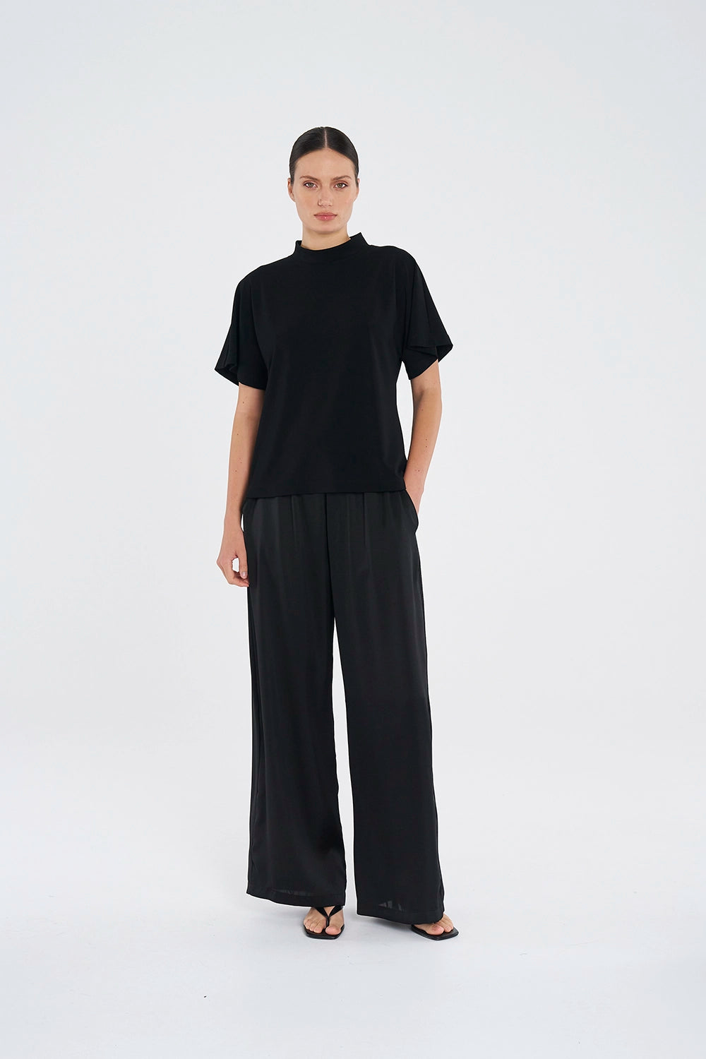 Mela Purdie Flute Shell in Black F007 8922