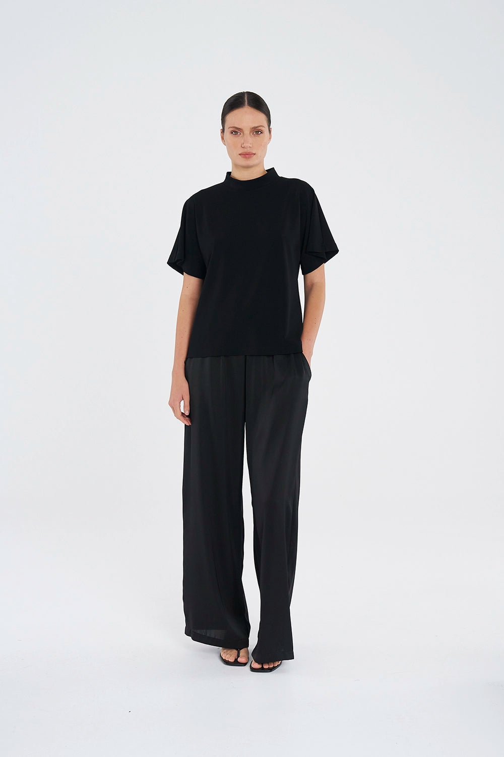 Mela Purdie Flute Shell in Black F007 8922