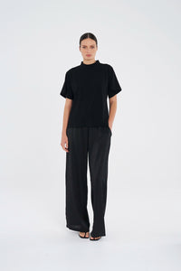 Mela Purdie Flute Shell in Black F007 8922