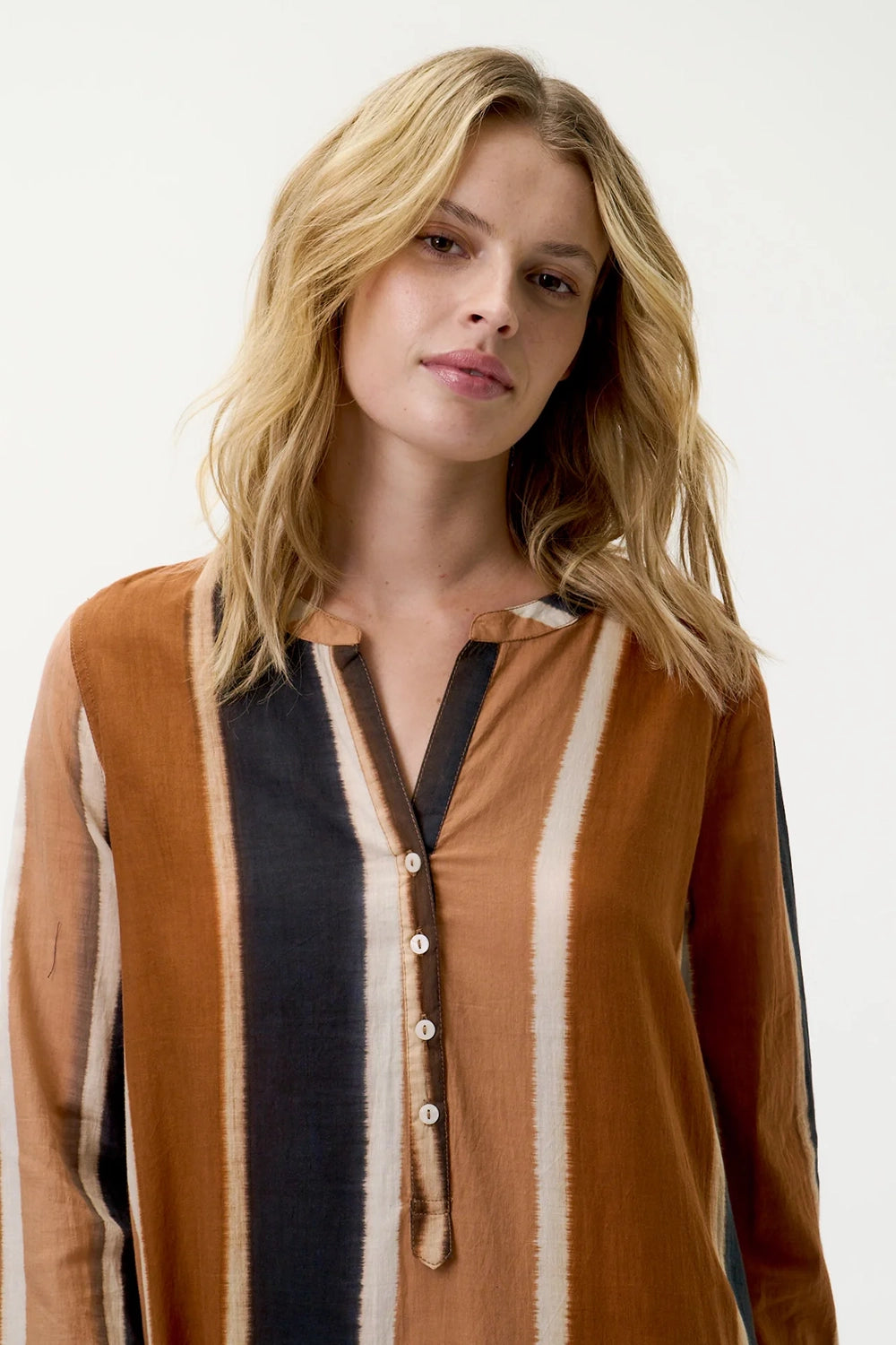 One Season Bazaar Stripe - Moroccan Stripe-Cotton-Cigar