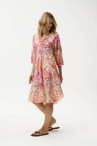 One Season Middy Poppy-Muscat-Cotton - Multi Swirl