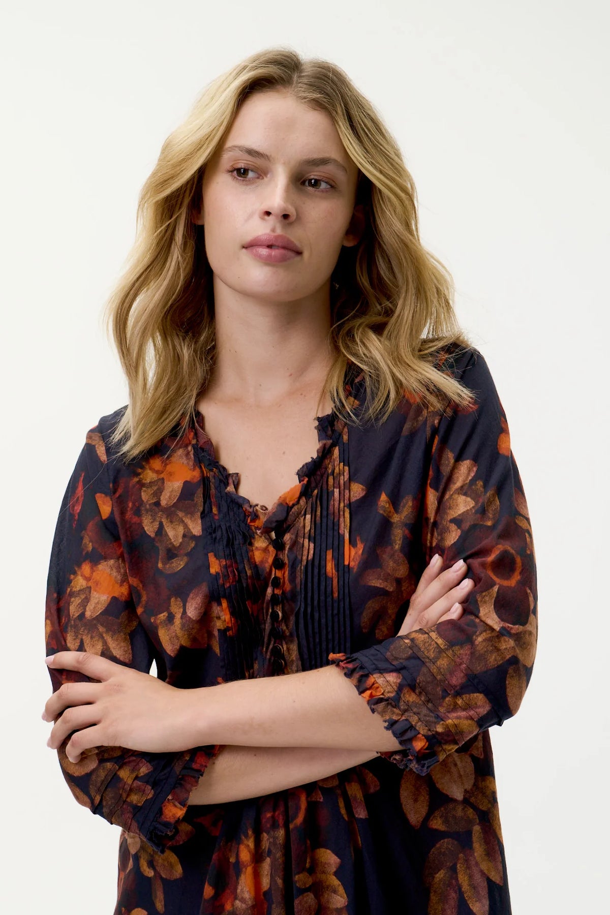One Season Middy Poppy-Panarea-Cotton - Navy