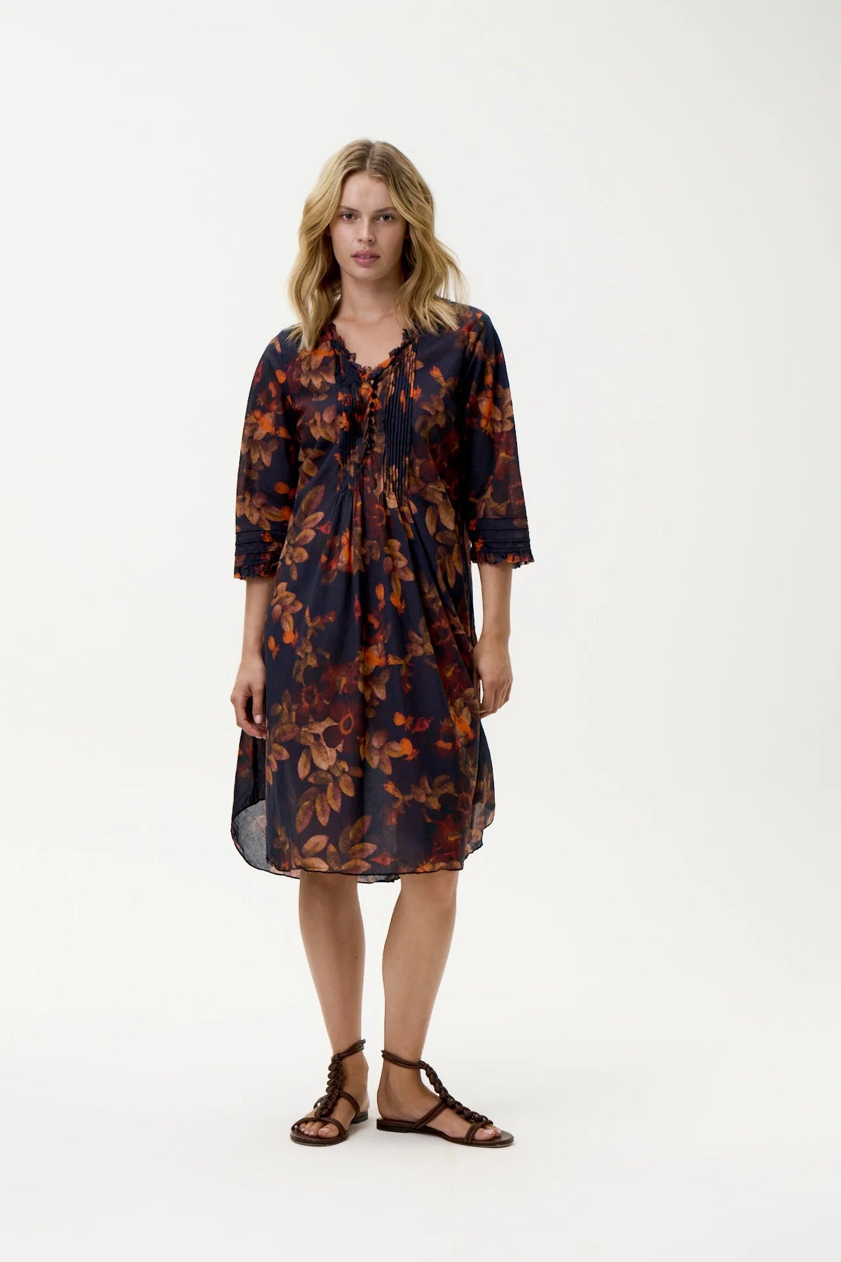 One Season Middy Poppy-Panarea-Cotton - Navy