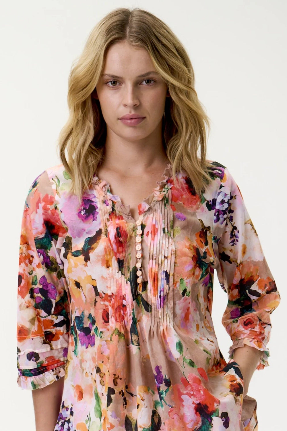 One Season Poppy Top - Soller-Cotton-Multi