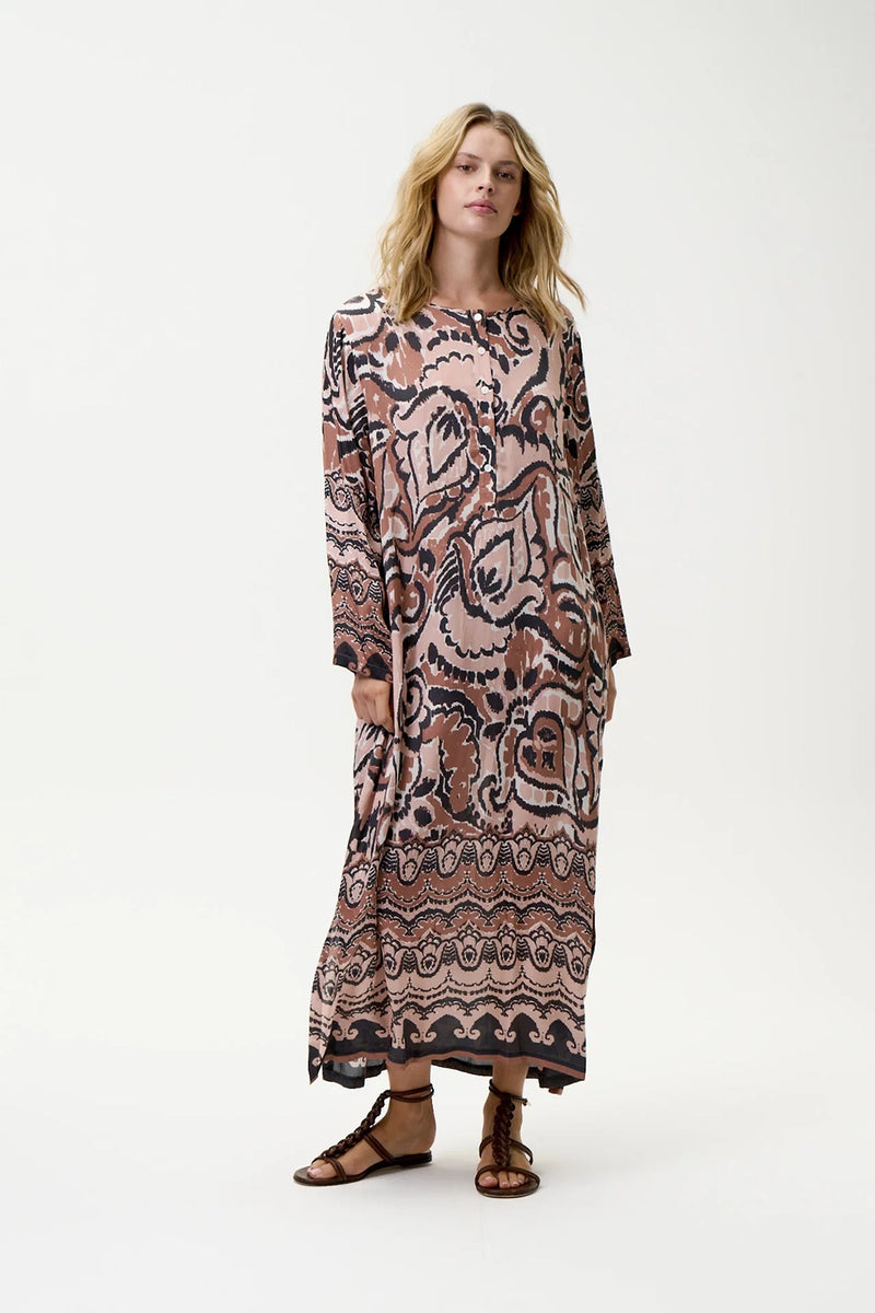 One Season Llew Maxi - Valencia-Cupro-Mocha