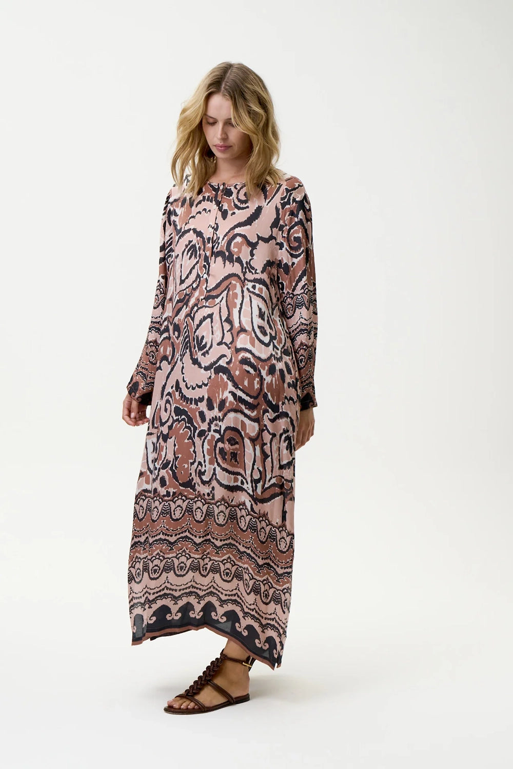One Season Llew Maxi - Valencia-Cupro-Mocha