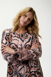 One Season Llew Maxi - Valencia-Cupro-Mocha