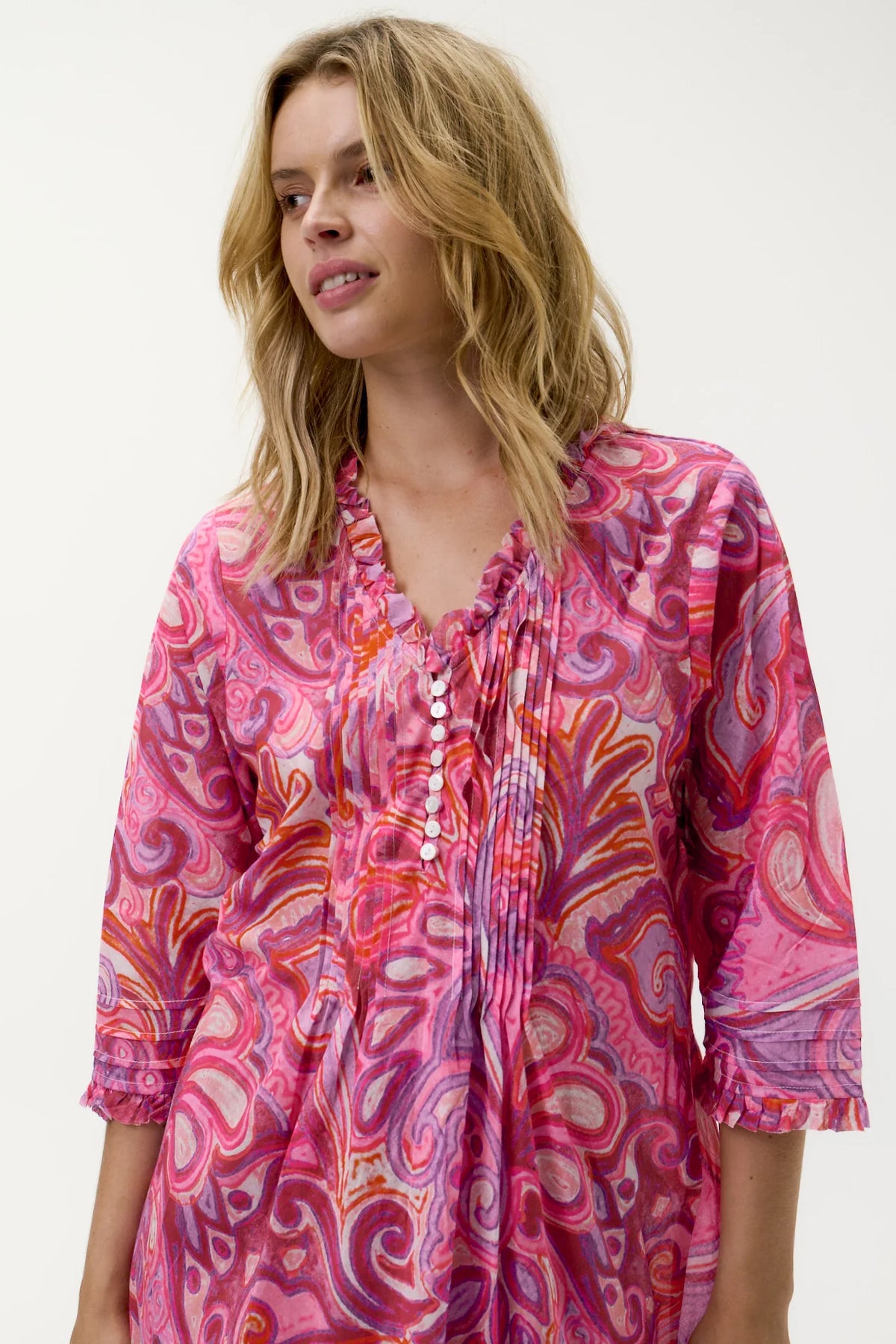 One Season Long Poppy Merida Cotton Pink Swirl