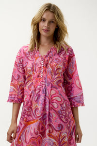 One Season Long Poppy Merida Cotton Pink Swirl