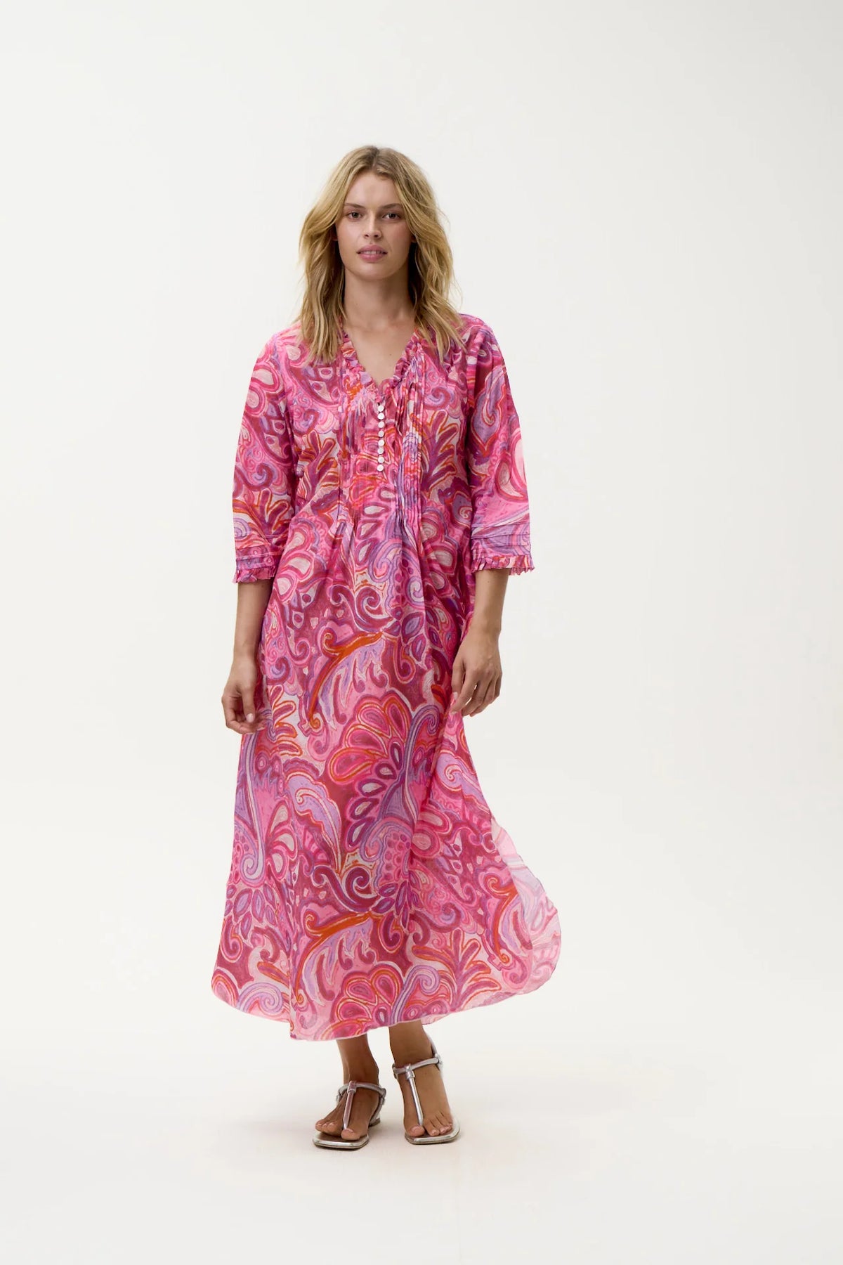 One Season Long Poppy Merida Cotton Pink Swirl