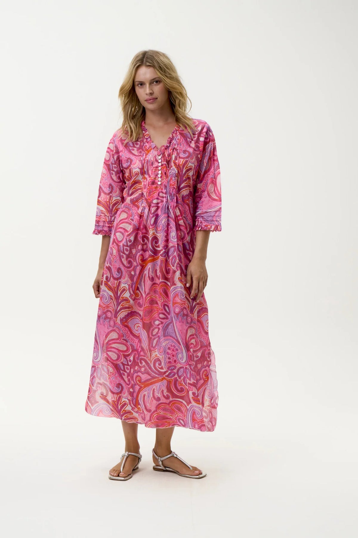 One Season Long Poppy Merida Cotton Pink Swirl